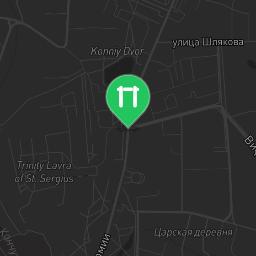 Map showing where Sergiyev Posad - Outdoor Gym - Ул Владимирская is