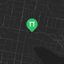 Map showing where Sydney - Outdoor Gym - Burrows Park is
