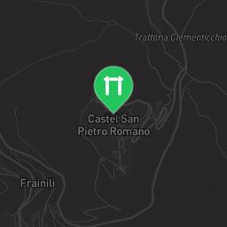 Map showing where Area Playground Castel San Pietro Romano is