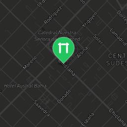 Map showing where Public gym park - Bahía Blanca - Calisthenics workout is