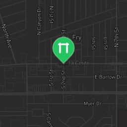 Map showing where Sierra Vista - Fitness Trail - N Pfister Ave is