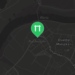 Map showing where Outdoor workout - Wronki - Calisthenics workout is