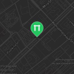Map showing where Outdoor gym - Volgograd - Calisthenics workout is
