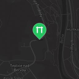 Map showing where Teplice - Street Workout Park - Zamecka Zahrada is