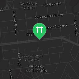 Map showing where Outdoor Gym El Calafate is