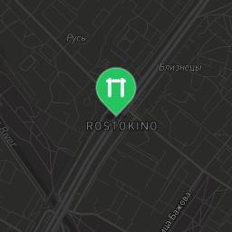 Map showing where Moscow - Outdoor Gym - Улица Сергея Эйзенштейна is