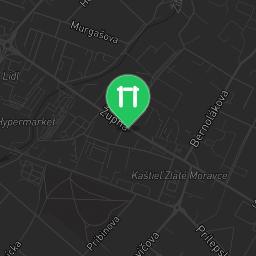 Map showing where Zlaté Moravce - Street Workout Park - Mestsky Park is