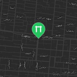Map showing where Outdoor gym - Najafabad - Calisthenics workout is