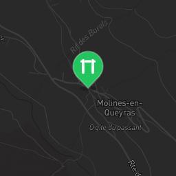 Map showing where Molines-en-Queyras is