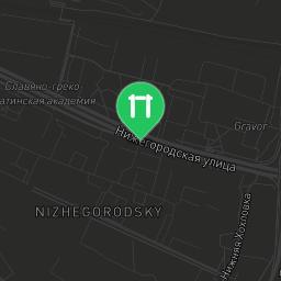 Map showing where Moscow - Street Workout Park - Улица Верхняя Хохловка is