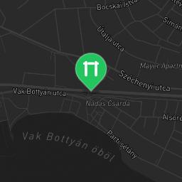 Map showing where Balatonkenese - Calisthenics Park - Vak Bottyán strand is