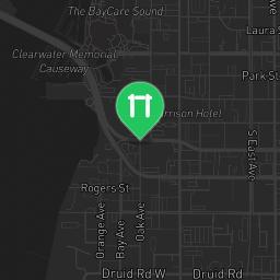 Map showing where Outdoor fitness - Clearwater - Calisthenics workout is