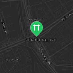 Map showing where Moscow - Calisthenics Gym - Украинский Бульвар is