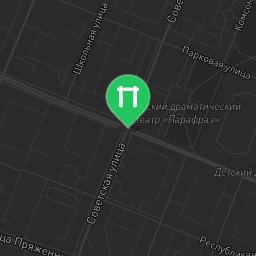 Map showing where Glazov - Outdoor Gym - Стадион Прогресс is