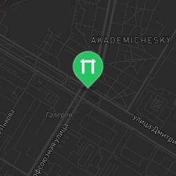 Map showing where Moscow - Street Workout Park - Кухонный Двор is