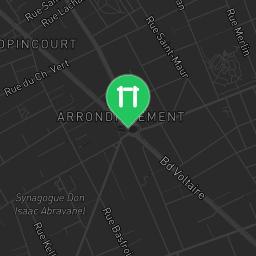 Map showing where Paris - Outdoor Workout Station - Richard Lenoir is