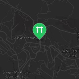 Map showing where Outdoor gym - Ouro Branco - Calisthenics workout is