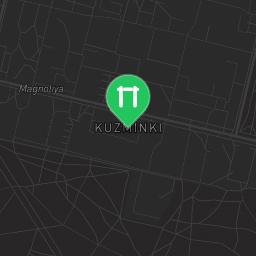 Map showing where Moscow - Calisthenics Gym - Улица Заречье is