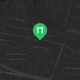 Map showing where Chatswood - Outdoor Fitness Equipment - Helen Street Reserve is