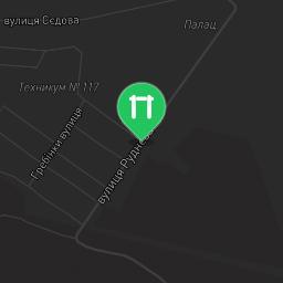 Map showing where Yunokomunarivsk - Street Workout Park - Ильича 13 is