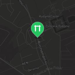 Map showing where Rydzyna - Street Workout Park - Zbiornik Rydzyna is