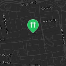 Map showing where INDOOR - Southend Street Gym is