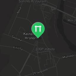 Map showing where Calisthenics Kalna - Kalná nad Hronom is