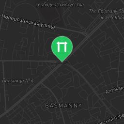Map showing where Outdoor fitness - Moscow - Calisthenics workout is