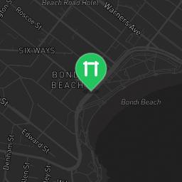 Map showing where Sydney - Street Workout Park - Bondi Beach is