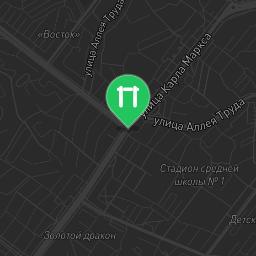 Map showing where Bolshoy Kamen - Street Workout Park - Pizza Rio is