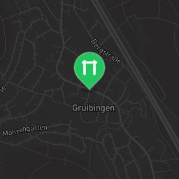 Map showing where Gruibingen - Outdoor Pull Up Bars - A8 Rasthof Gruibingen is