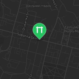 Map showing where Fastiv - Calisthenics Park - Kostelna St is