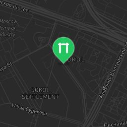 Map showing where Moscow - Fitness Park - Новопесчаная Улица is