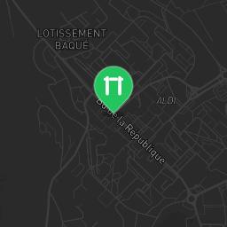 Map showing where Outdoor workout - Mourenx - Calisthenics workout is