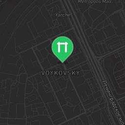 Map showing where Moscow - Outdoor Gym - Ленинградское Шоссе is