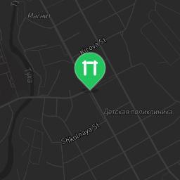 Map showing where Apsheronsk - Street Workout Park - Улица Спорта is