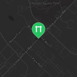 Map showing where Fitness Court Chestnut Square Park - Calisthenics Park Indian Trail, NC - National Fitness Campaign is