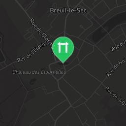 Map showing where Breuil-le-Sec - Outdoor Gym - Rue de l'Étang is