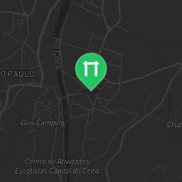 Map showing where Outdoor Gym Góis is