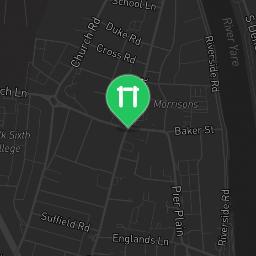 Map showing where Gorleston - Calisthenics Equipment - Lower Esplanade is