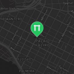 Map showing where Paleo Faliro - Outdoor Pull Up Bars - ΜΠΑΤΗΣ is