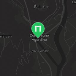 Map showing where Calisthenics Park Cencenighe Agordino is