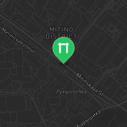 Map showing where Moscow - Street Workout Park - Улица Рословка is