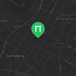 Map showing where Sonneberg - Street Workout Station - Kantstraße is