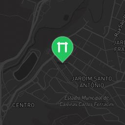 Map showing where Bodyweight workout - Caieiras - Calisthenics workout is