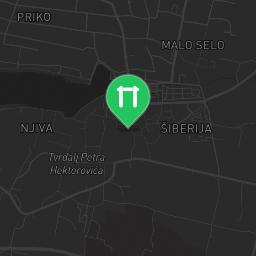 Map showing where Outdoor Gym Stari Grad is