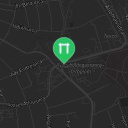 Map showing where Outdoor Gym Barátságpark is
