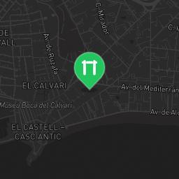Map showing where Outdoor fitness training - Benidorm - Calisthenics workout is