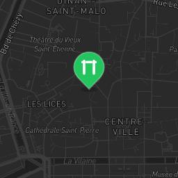Map showing where Outdoor fitness training - Rennes - Calisthenics workout is