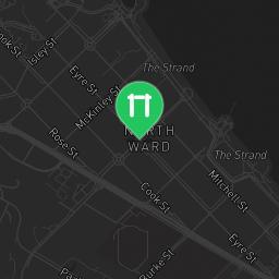 Map showing where Townsville - Outdoor Gym - (North Ward) Strandpark is